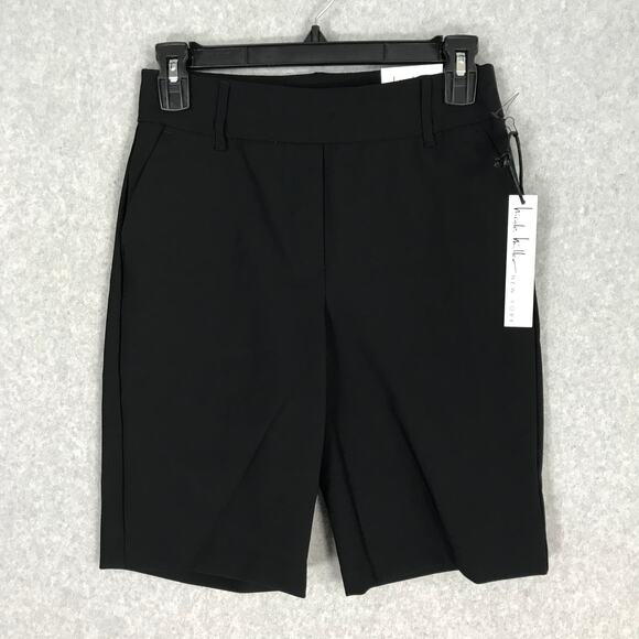 Nicole Miller Shorts Womens XS Bermuda Career Church Academia Twee Pull On Goth - Picture 1 of 11